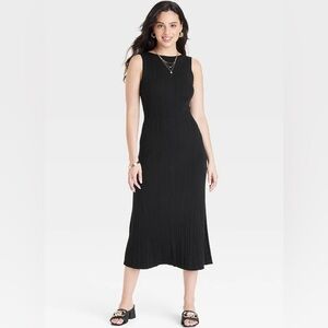 NWT a new day womens faux plisse dress (e)